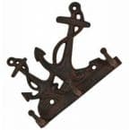 Rustic Iron Dual Anchor Key Rack 6