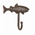 Rustic Iron Fish Key Hook 6