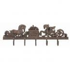 Rustic Iron Seahorse Key Rack 21