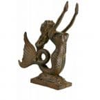 Rustic Iron Mermaid Door Stop 9