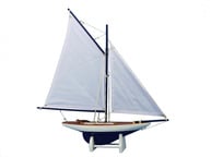 Americas Cup Contender Dark Blue 18 - White Sails