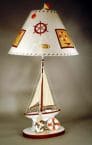Nautical Sailboat Electric Lamp 32