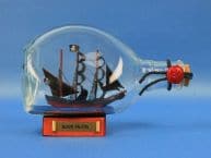 Captain Kidds Black Falcon Pirate Ship in a Bottle 7