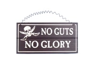 Wooden No Guts No Glory Pirate Sign 8