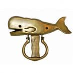 Solid Brass Whale Door Knocker 8