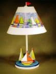 Three Sailboat Electric Lamp 23
