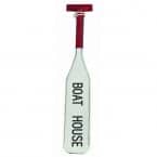 Wooden Red-White Boat House Oar 23