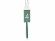 Wooden Dark Green Number 4 Squared Buoy 15