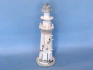Wooden Blue Lighthouse with White Buoy 14