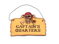 Wooden Captains Quarters Pirate Sign 8