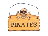 Wooden Pirates Sign 8" picture