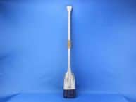 Wooden Rustic Blue Stripe Oar w- Hooks 36