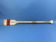 Wooden Rustic Red Stripe Oar w- Hooks 24