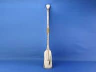 Wooden Rustic Whitewash Oar w- Hooks 36