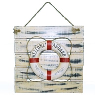 Wooden Life Ring Wall Plaque 20