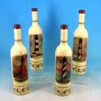 Decorative Ceramic Lighthouse Bottle 12 - Set of 4
