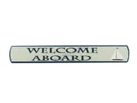Wooden Welcome Aboard Nautical Plaque 18