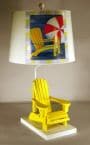 Yellow Beach Chair Electric Lamp 29