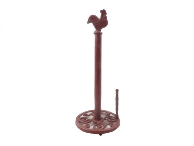 Rooster Paper Towel Holder - Farmhouse Kitchen Decor - Metal Paper