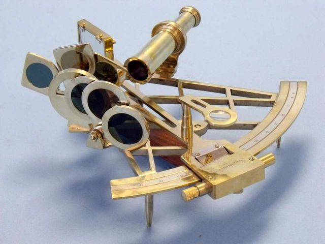 Solid Brass Antique Navigational Sextant Details about   Brass Marine Sextant 