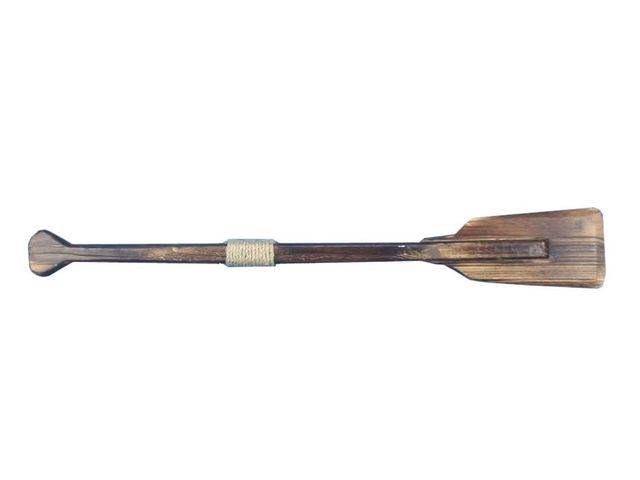 Wooden Rustic Seabrook Decorative Squared Rowing Boat Oar 50