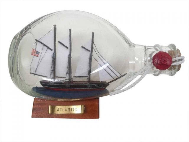 Mayflower Model Ship in A Glass Bottle 9 Mayflower Bottle