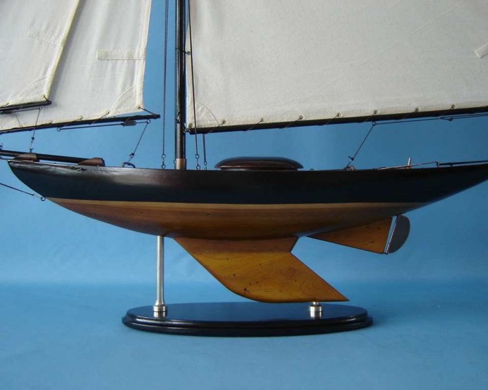 buy wooden america 3 model sailboat decoration 23in