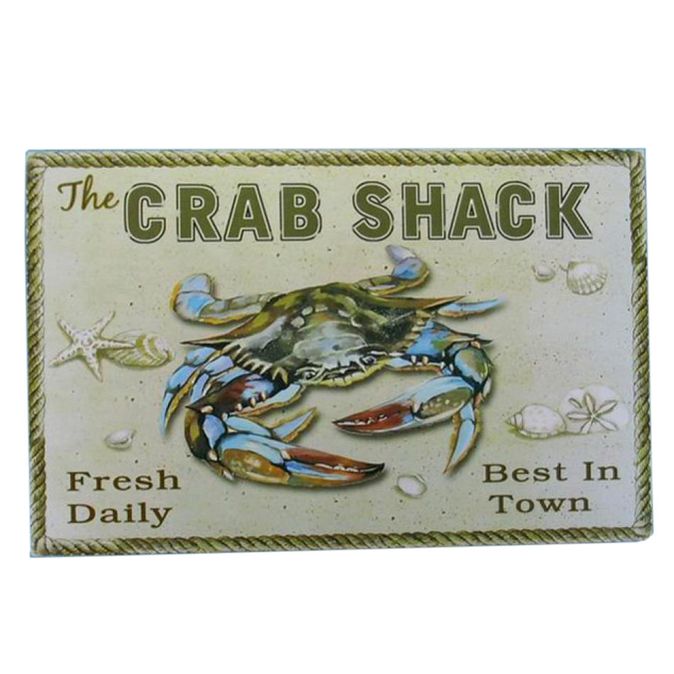 Buy Wooden Crab Shack Beach Sign 16 Inch - Wholesale Coastal Living