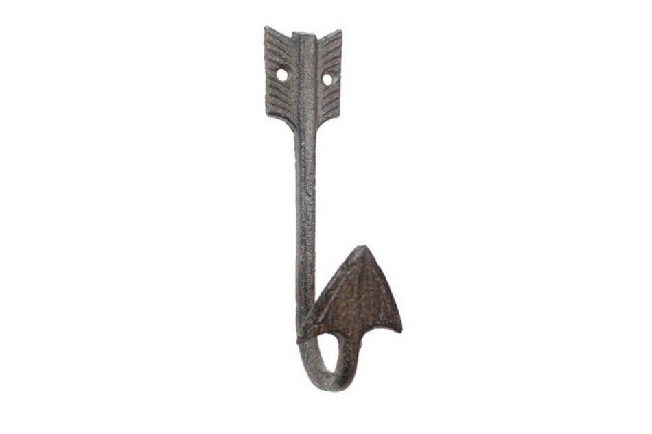 Wholesale Cast Iron Decorative Arrow Hook 6in Hampton Nautical