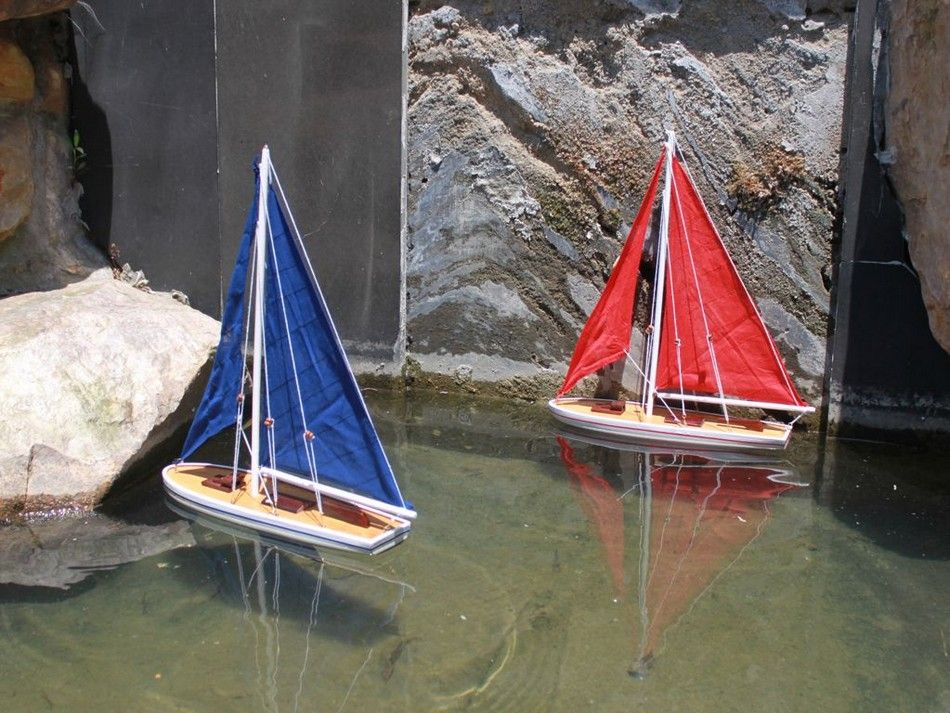 red sailboat models