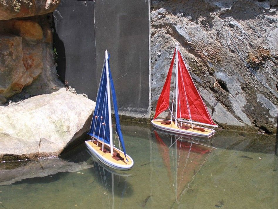 red sailboat models