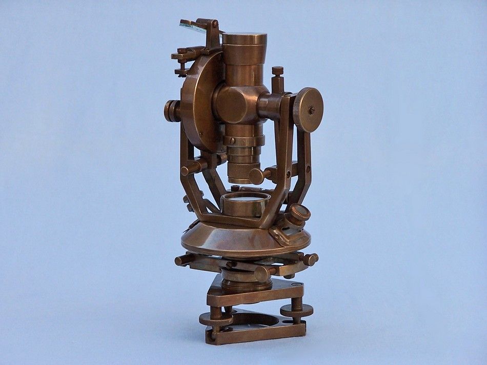 Buy Antique Brass Theodolite 10in - Model Ships