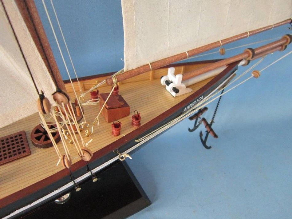 Buy Wooden America Limited Model Sailboat 35in - Model Ships