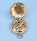 Brass Push button compass 3 Nautical Compasses  