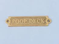 Brass Nautical Signs